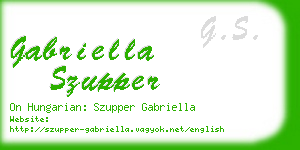 gabriella szupper business card